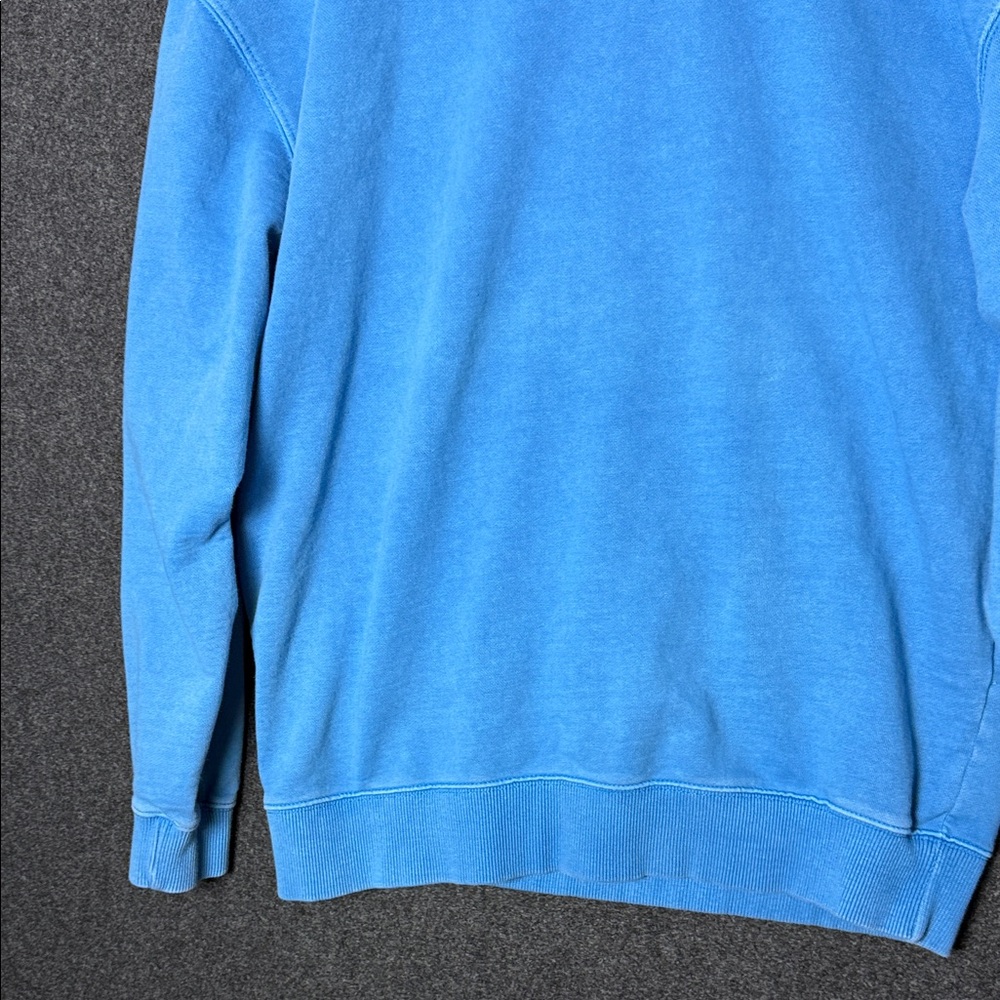 Zara Mens XL Blue Crewneck Sweatshirt Faded Wash Long Sleeve Pullover - Picture 5 of 7